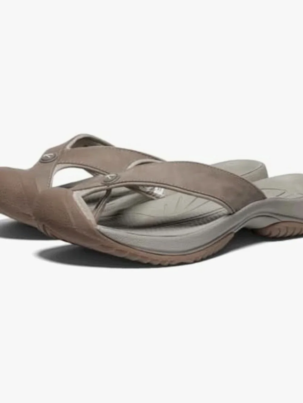 NWT Keen Waimea Leather Bump Toe Water Resistant Sandals Size 9 Brindle Birch